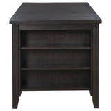 Elliston 66-Inch Counter Height Dining Table Dark Grey
