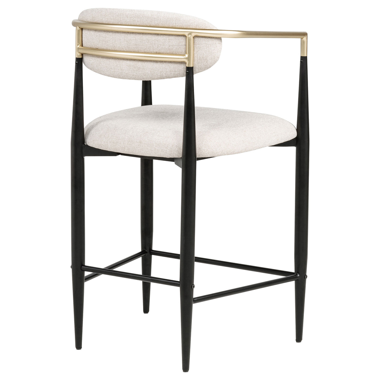 Tina Beige Fabric Upholstered Counter Chair (Set of 2)