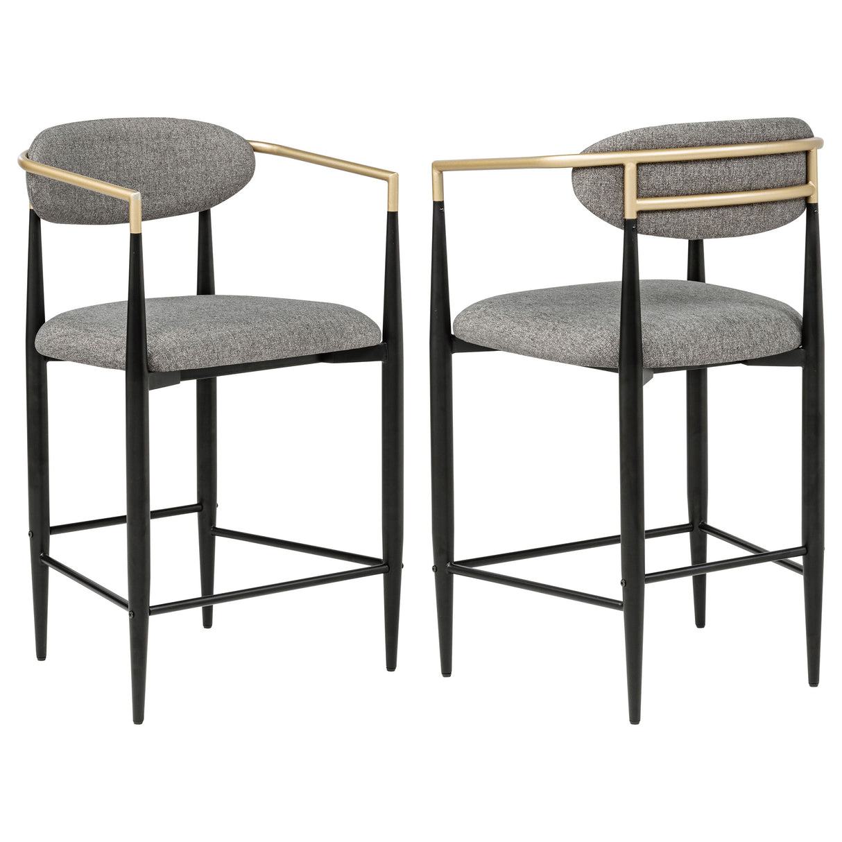 Tina Dark Grey Counter Chair - Set of 2