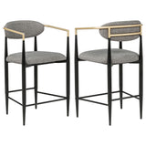 Tina Dark Grey Counter Chair - Set of 2