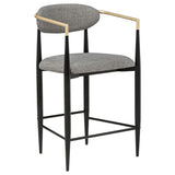 Tina Dark Grey Counter Chair - Set of 2
