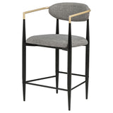 Tina Dark Grey Counter Chair - Set of 2