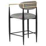 Tina Dark Grey Counter Chair - Set of 2
