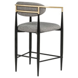 Tina Dark Grey Counter Chair - Set of 2