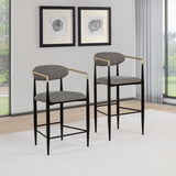 Tina Dark Grey Counter Chair - Set of 2