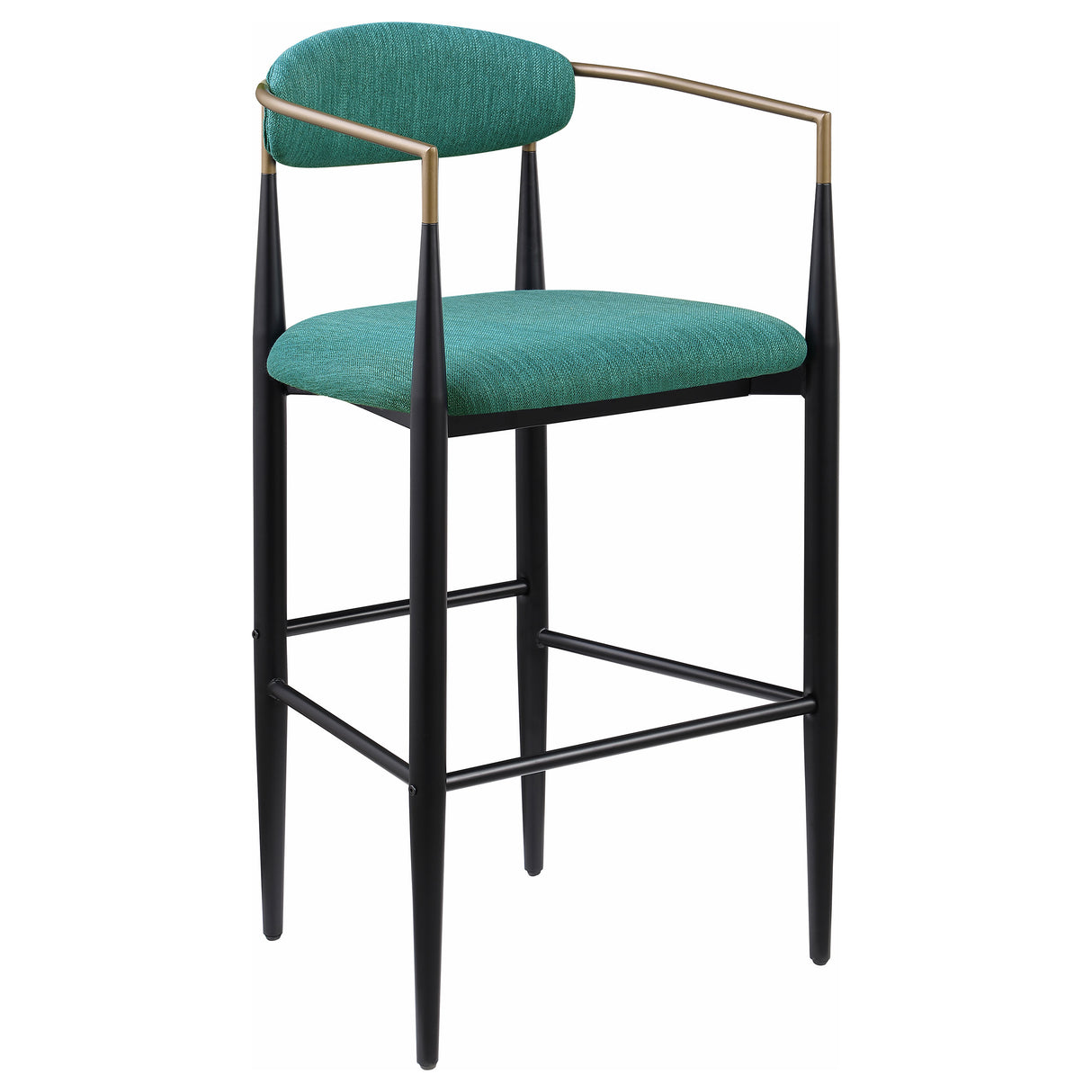 Tina Fabric Upholstered Bar Chair Green - Set of 2