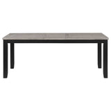 Elodie Rectangular 78-inch Extension Dining Table Grey
