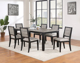 Elodie Rectangular 78-inch Extension Dining Table Grey