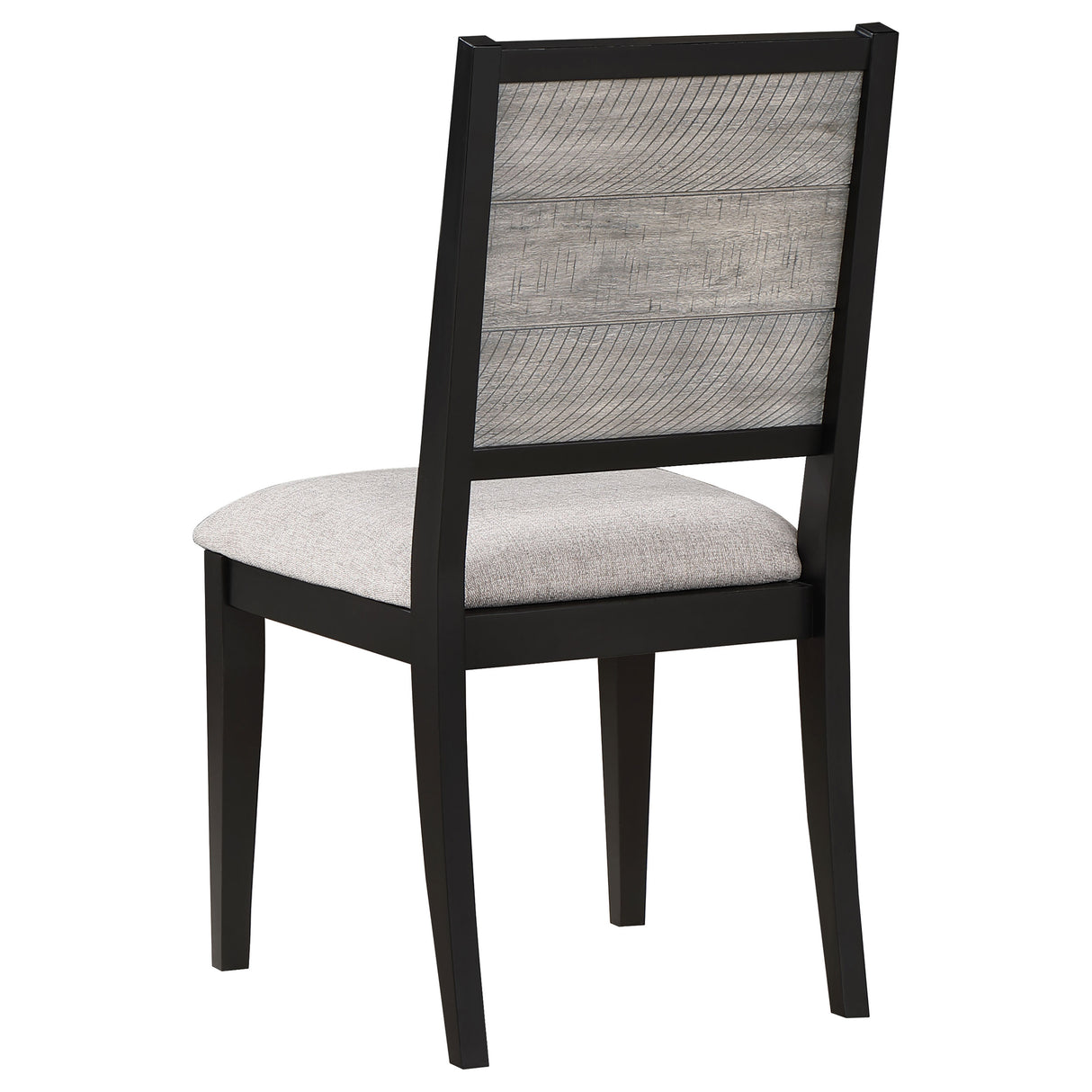 Elodie Wood Dining Side Chair Grey and Black Set of 2
