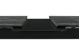 Crestmont 78-Inch Extension Dining Table Black Faux Marble