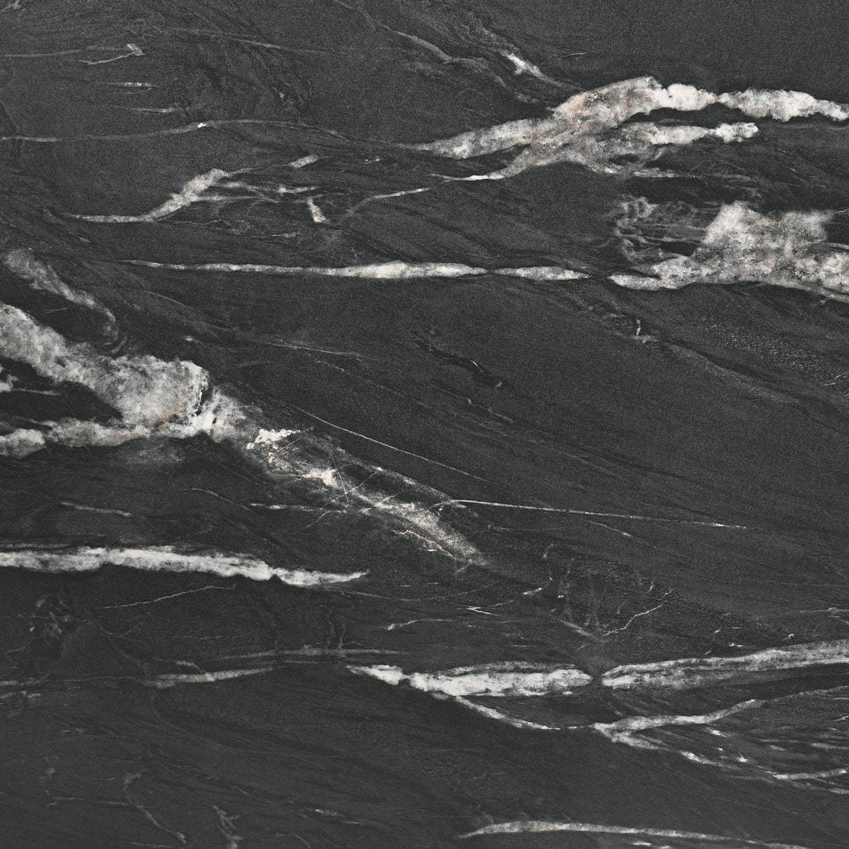 Crestmont 78-Inch Extension Dining Table Black Faux Marble