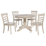 Orrison 5-Piece Oval 62-inch Extension Dining Set - Linen