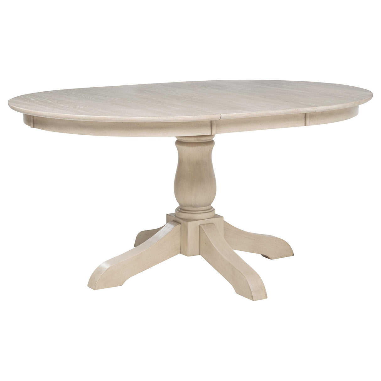 Orrison Oval 62-inch Wood Extension Dining Table, Linen
