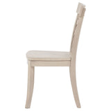 Orrison Ladder Back Dining Side Chair in Linen, Set of 2