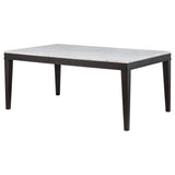 Averill 72-inch White Marble Top Dining Table