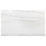 Averill 72-inch White Marble Top Dining Table