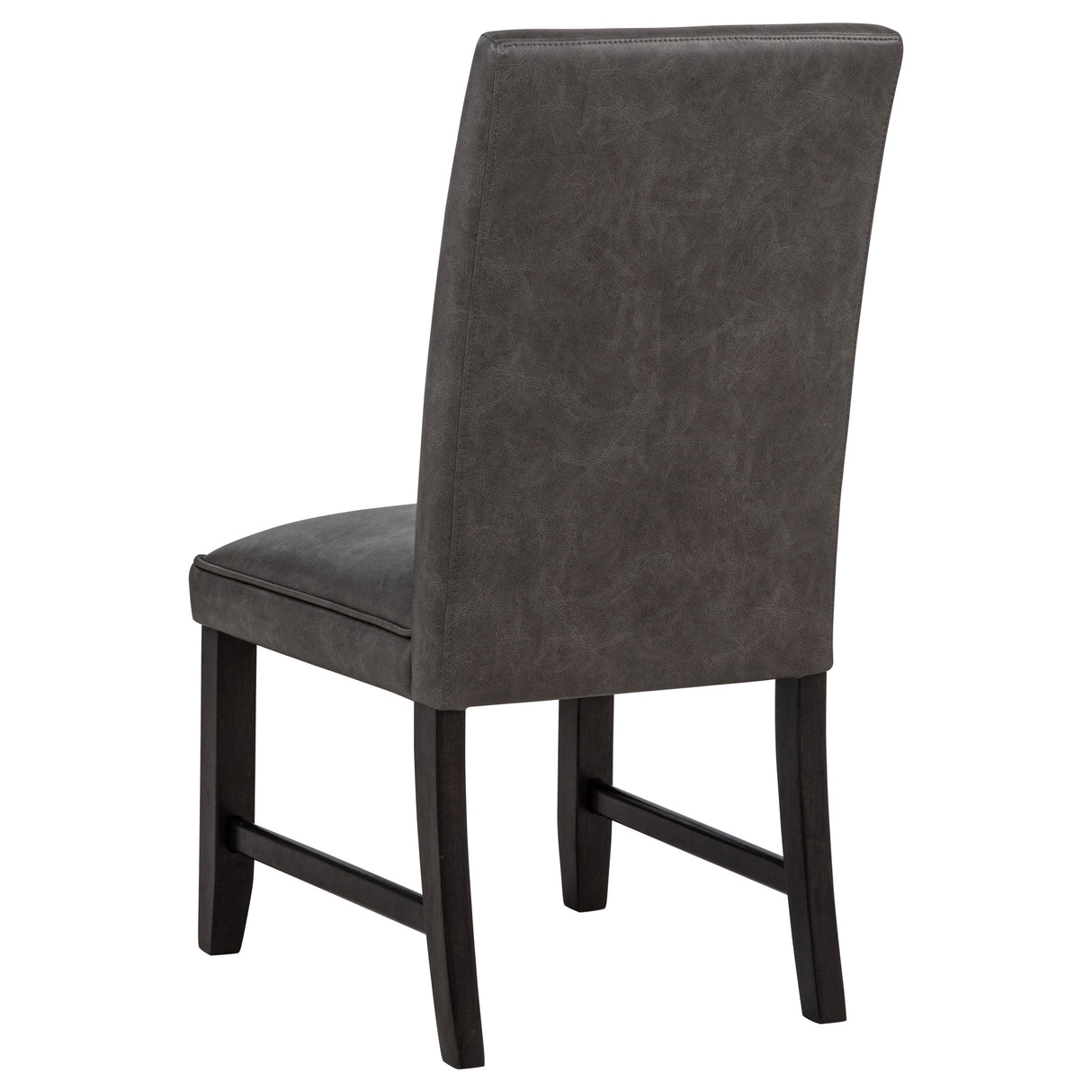 Averill Faux Leather Dining Chair Dark Grey, Set of 2