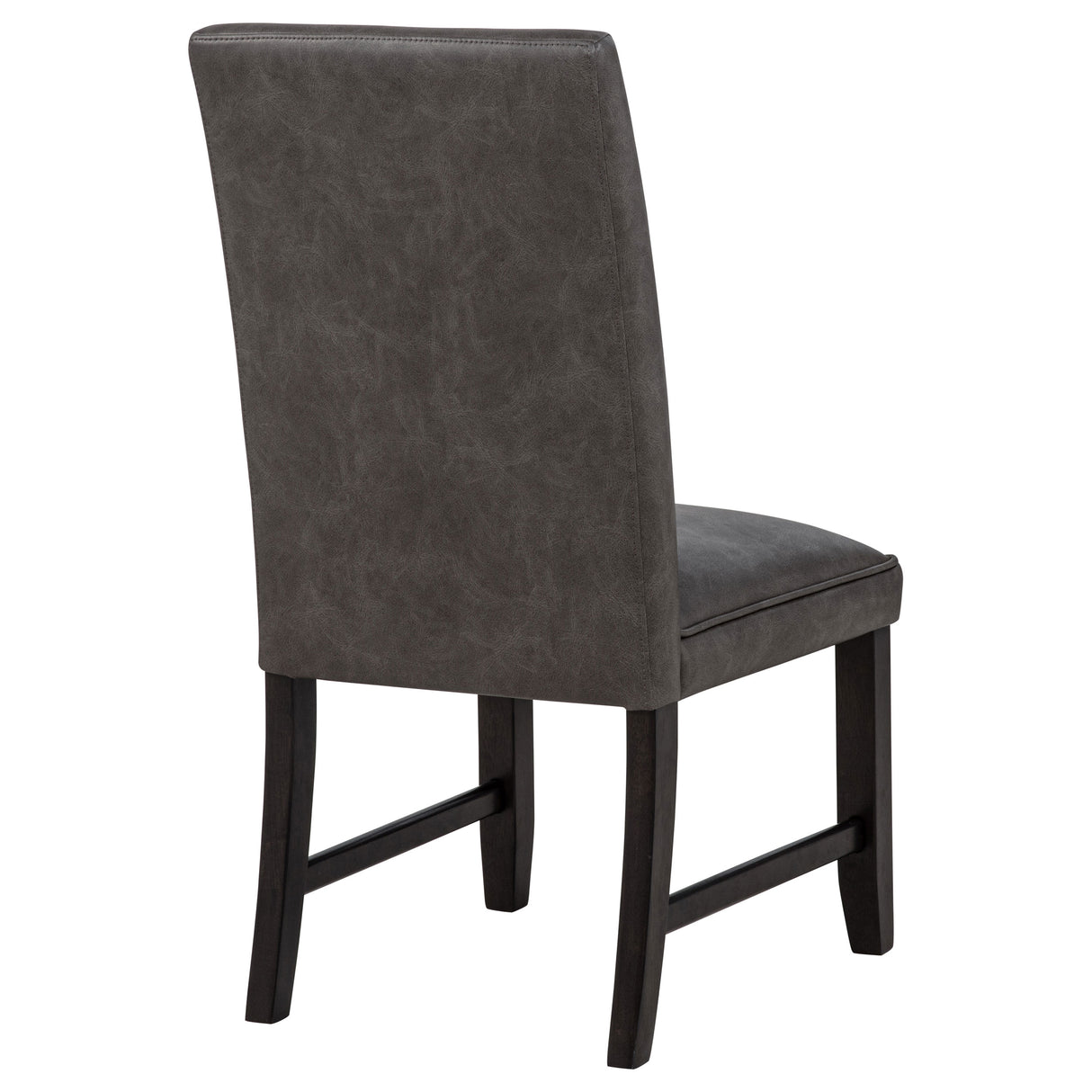 Averill Faux Leather Dining Chair Dark Grey, Set of 2