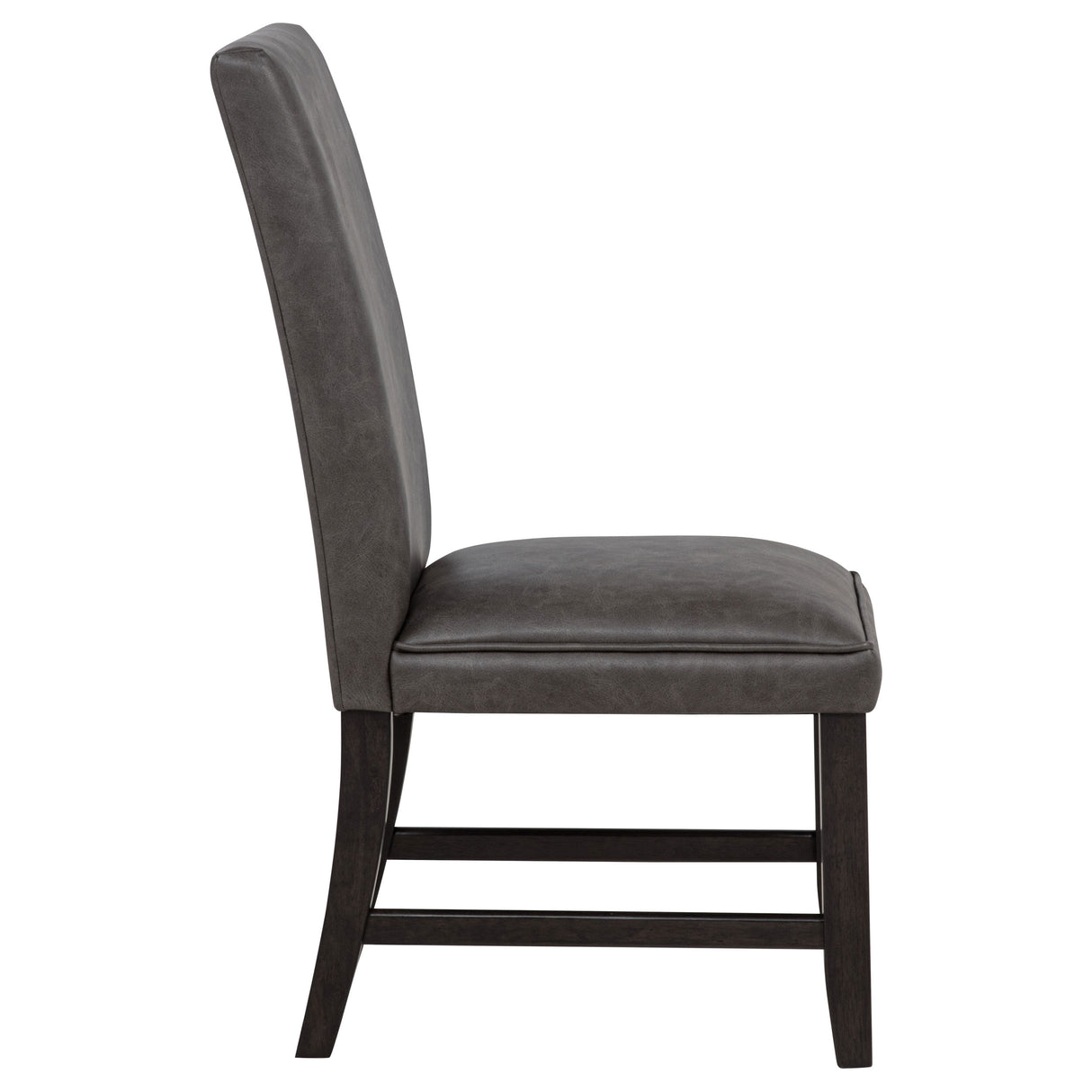 Averill Faux Leather Dining Chair Dark Grey, Set of 2