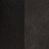 Averill Faux Leather Dining Chair Dark Grey, Set of 2