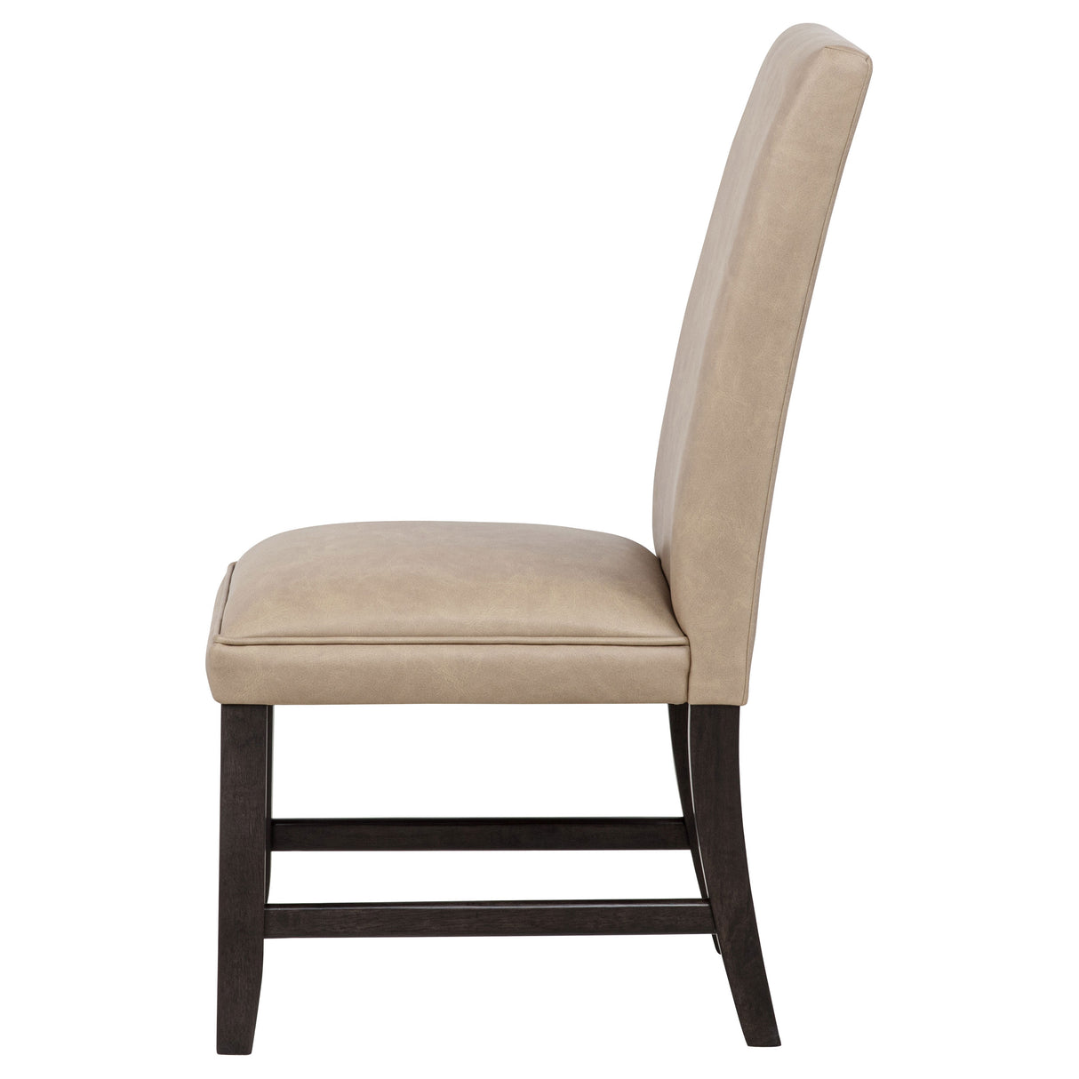 Averill Faux Leather Dining Side Chair, Tan (Set of 2)