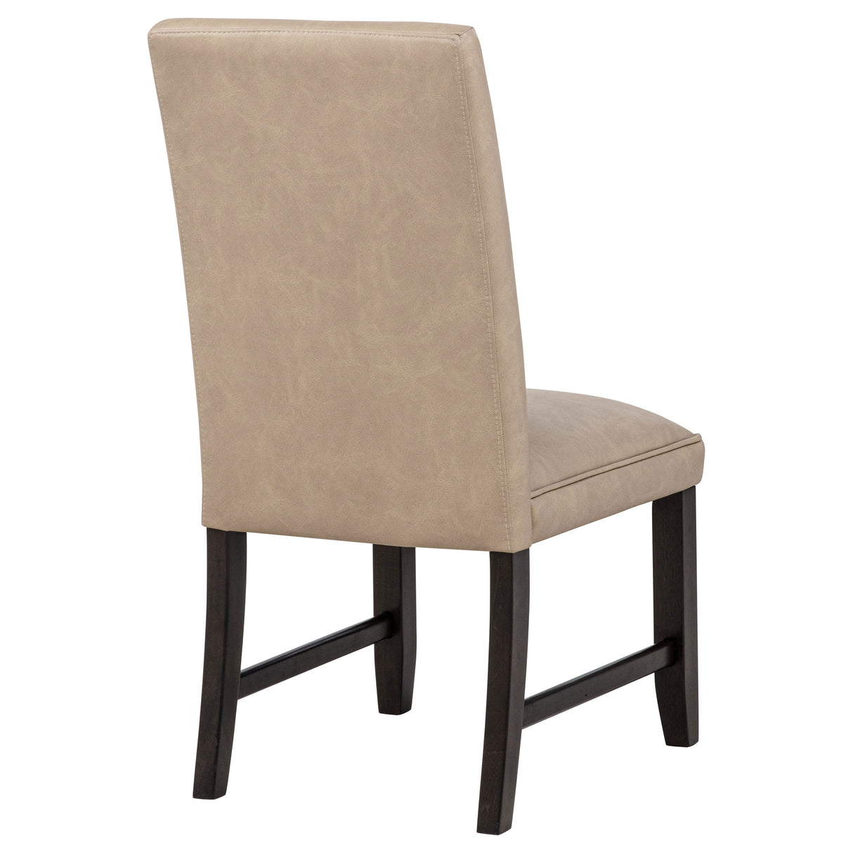 Averill Faux Leather Dining Side Chair, Tan - Set of 2
