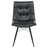 Tufted Back Dining Chairs (Set of 4) - Black