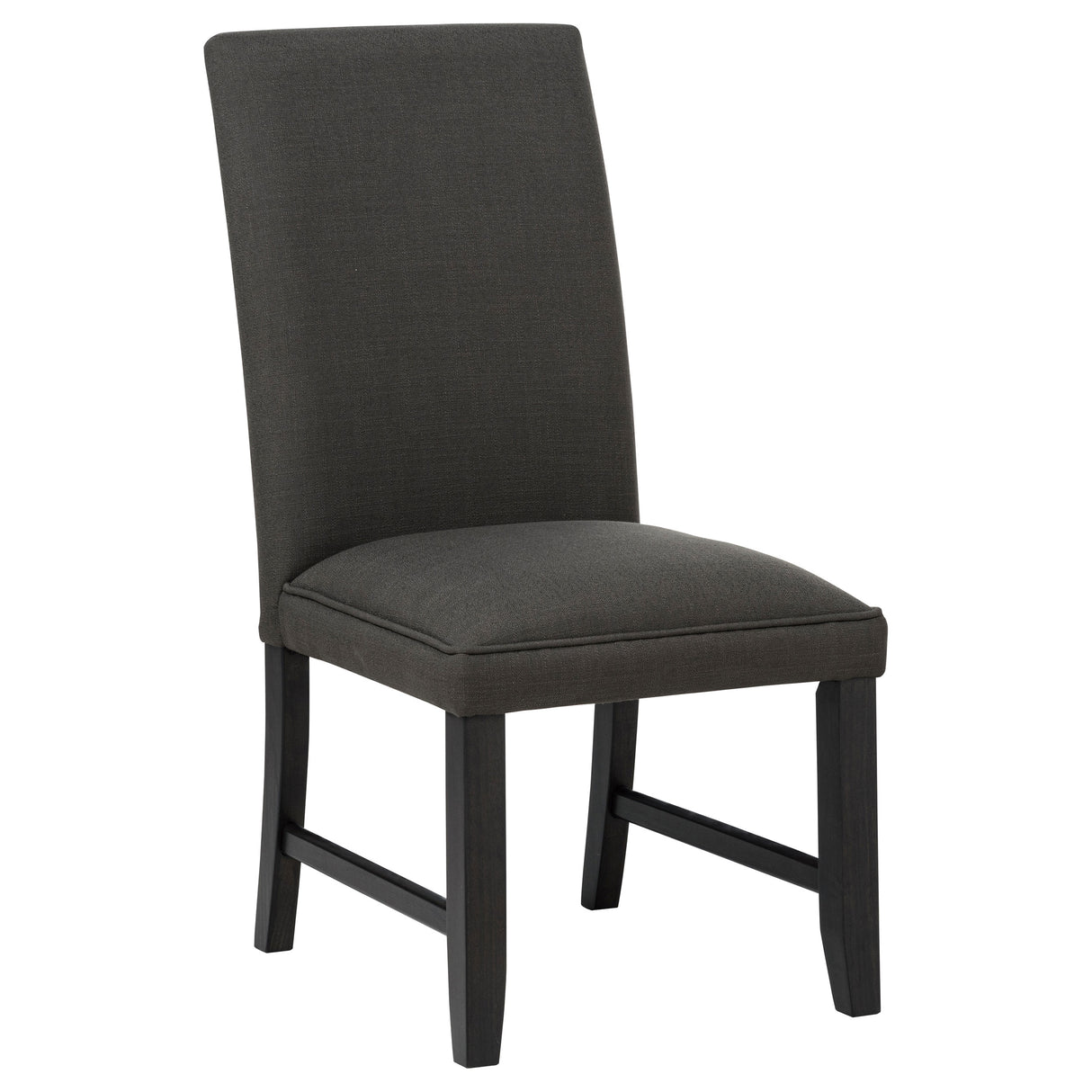 Berning Fabric Upholstered Parson Side Chair, Charcoal Grey (Set of 2)
