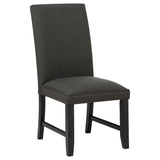 Berning Fabric Upholstered Parson Side Chair, Charcoal Grey (Set of 2)