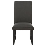 Berning Fabric Upholstered Parson Side Chair, Charcoal Grey (Set of 2)