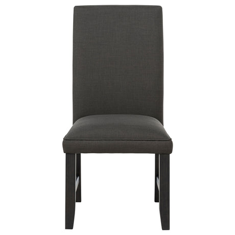 Berning Fabric Upholstered Parson Side Chair, Charcoal Grey (Set of 2)