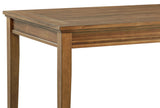 Atwood 5-Piece Rectangular Dining Set in Warm Brown