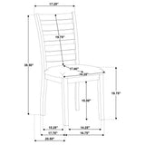 Atwood Wood Dining Side Chair - Warm Brown Upholstered