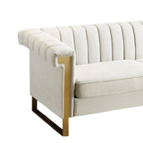 2 Piece Sofa Set With Tufted Back And Deep Seating