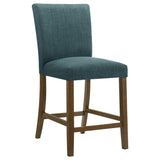 Paxton Upholstered Counter Height Dining Chair Teal Blue Set of 2