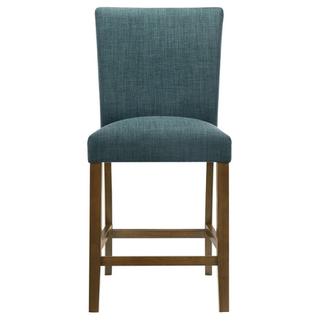 Paxton Upholstered Counter Height Dining Chair Teal Blue Set of 2