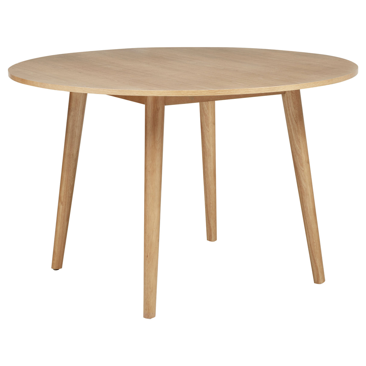 Andrews 48-Inch Round Wood Dining Table Light Ash