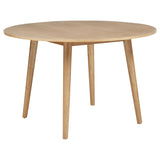 Andrews 48-Inch Round Wood Dining Table Light Ash