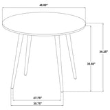 Andrews 48-inch Round Counter Height Dining Table Light Ash