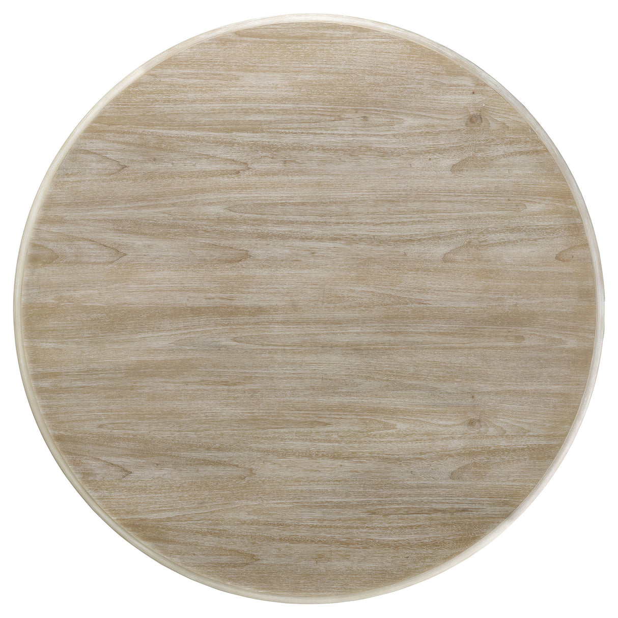 Trofello 5-Piece Round Dining Table Set, White Washed