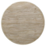 Trofello Round 60-Inch Pedestal Dining Table, White Washed