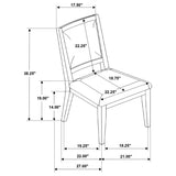 Trofello Cushioned Dining Side Chair - White Washed (Set of 2)