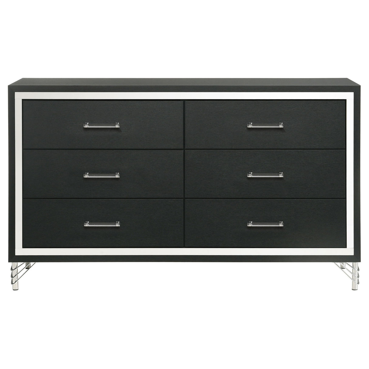 Malcolm - 6 Drawer Dresser Cabinet - Black