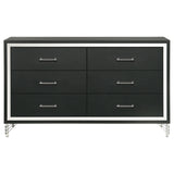 Malcolm - 6 Drawer Dresser Cabinet - Black