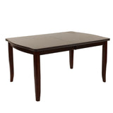 7 Piece Set, Dining Table With Butterfly Leaf And 6 Side Chairs - Espresso