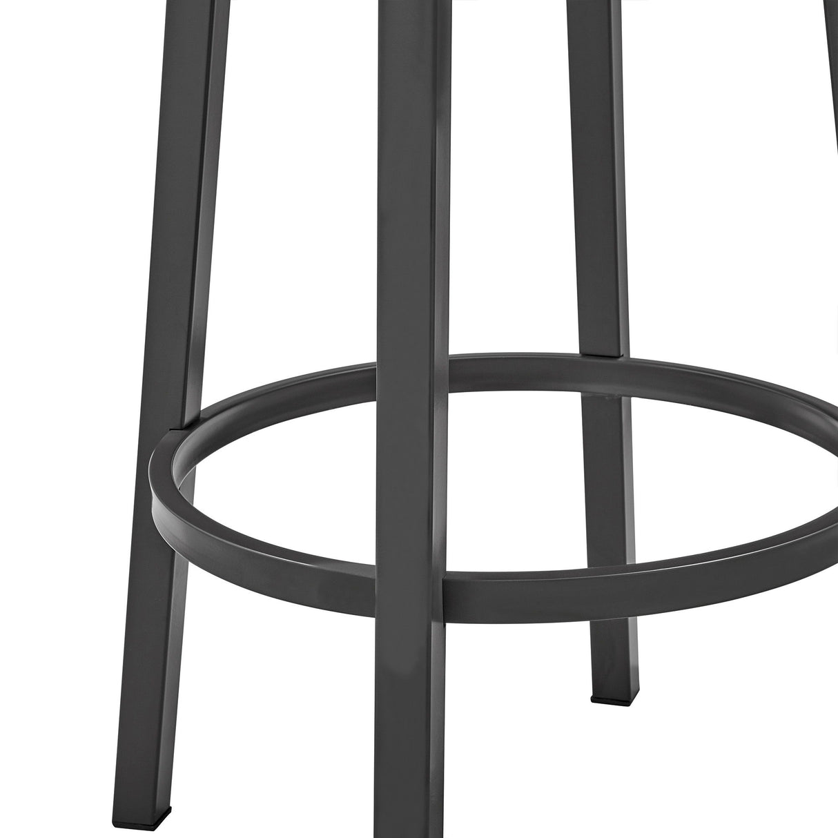 Lorin - 26" Counter Height Swivel Bar Stool - Java - Brown Finish And Faux Leather