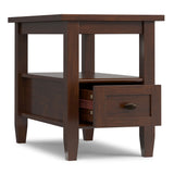 Warm Shaker - Narrow Side Table - Brown