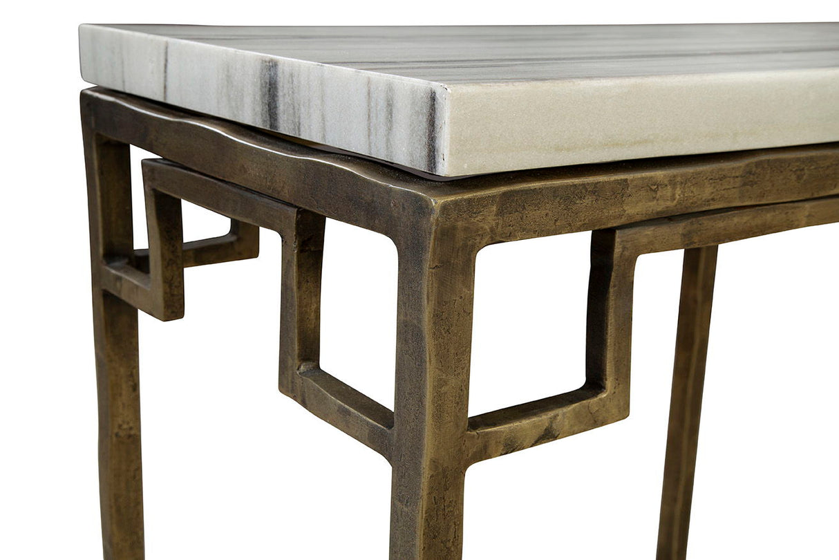 Tours - Console - White / Gold