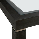 Elodie - Counter Table With Glass - Charcoal