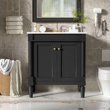 Bathroom Vanity Cabinet With Sink, Soft Close Doors, Storage Cabinet